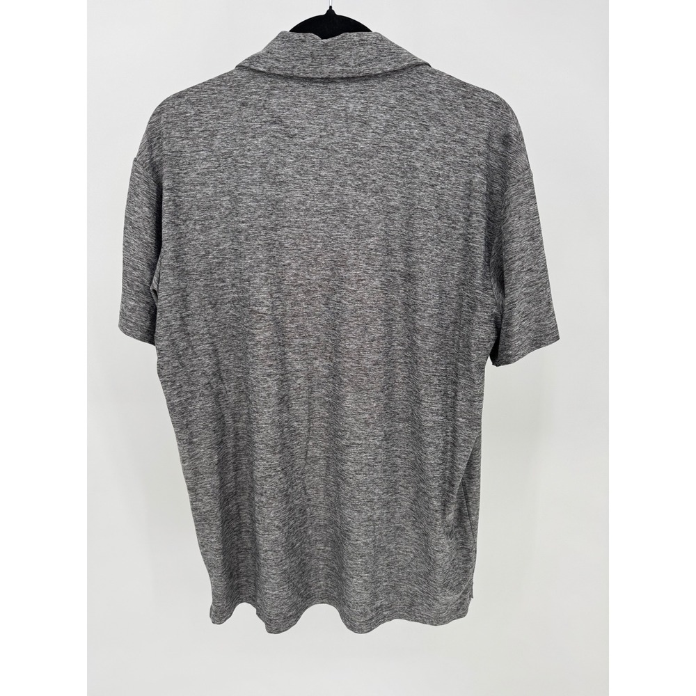 COSSNISS Men's Heathered Gray Short Sleeve Polo Shirt Size‎ Medium - Picture 3 of 3